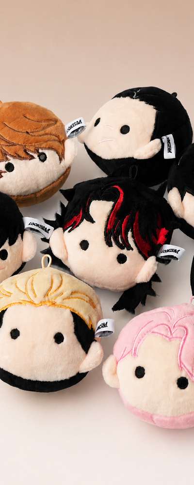 Random Rookism Face Doll Keyring