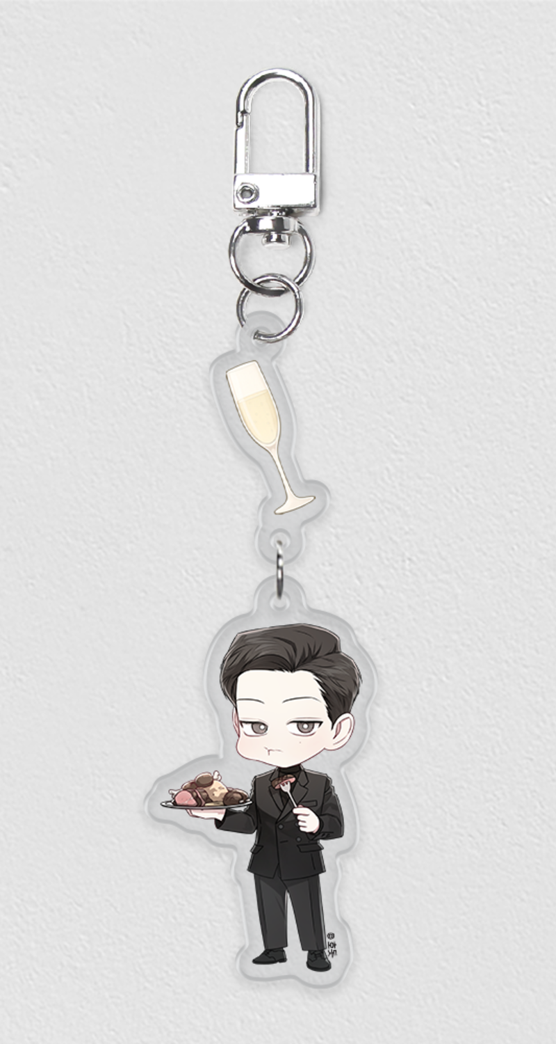 POP THE BEYOND Public and Private Tofu Acrylic Keyring
