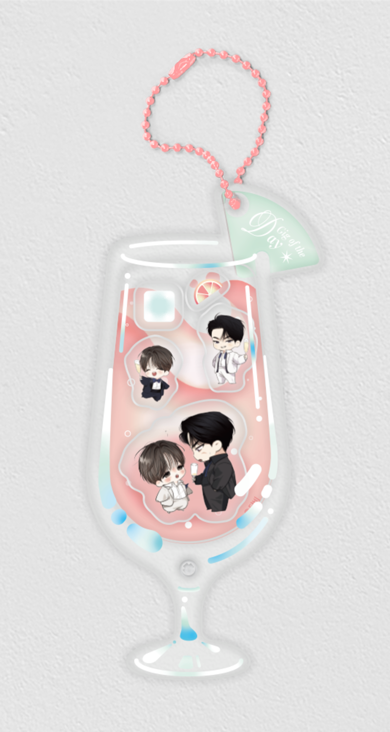 POP THE BEYOND Daily Part-Time Acrylic Shaker Keyring