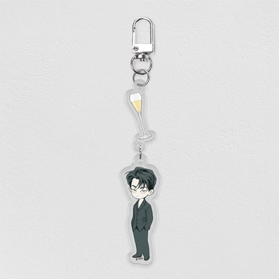 POP THE BEYOND Pizza Delivery Boy and Gold Palace Seo-an Acrylic Keyring