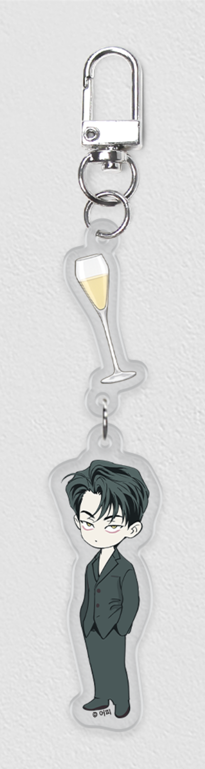 POP THE BEYOND Pizza Delivery Boy and Gold Palace Seo-an Acrylic Keyring