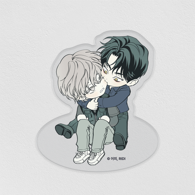 POP THE BEYOND Pizza Delivery Boy and Gold Palace Self-Standing Acrylic Stand