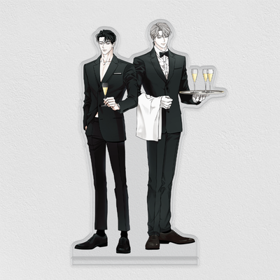 POP THE BEYOND Pizza Delivery Person and Gold Palace Couple Acrylic Stand