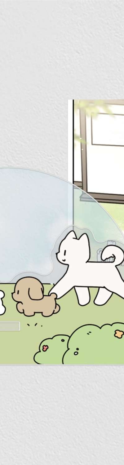 わんちゃんスター アクリルモニタースタンド