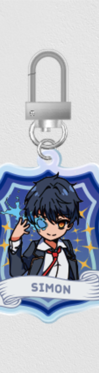 Necromancer School's Summoning Genius Simon Acrylic Keyring