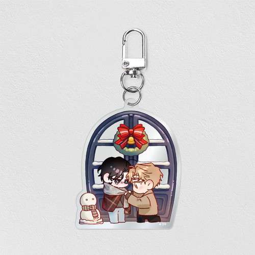 Wave Coast Mirror Acrylic Keyring