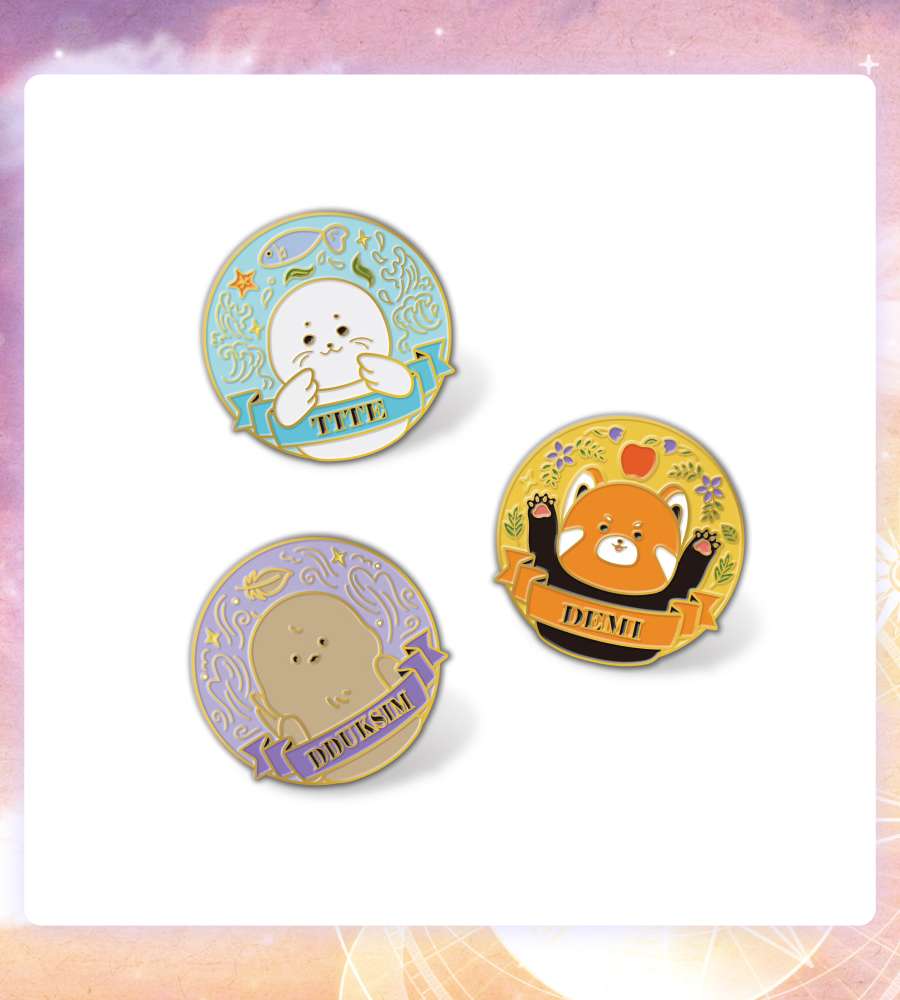 What Happens When the Supporting Male Lead Goes on Strike - Useless Item Metal Badge SET