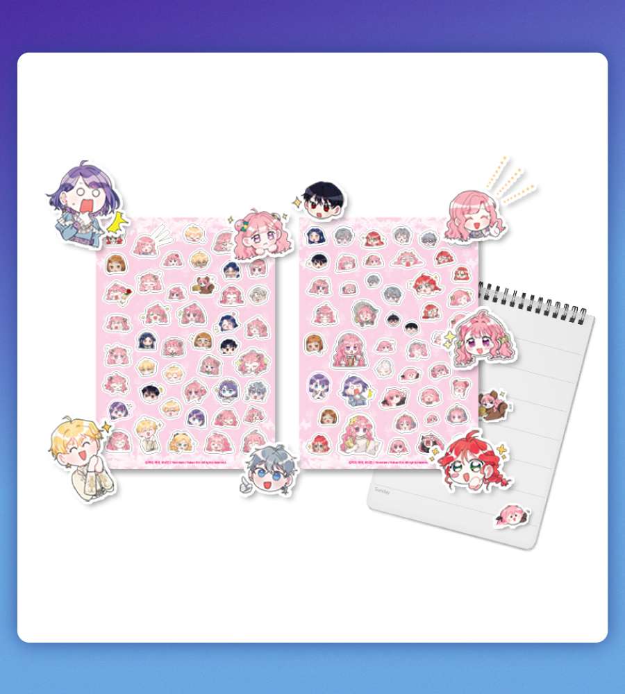 I Became the Villain's Daughter-in-Law Because of My Limited Lifespan - SD Half-Cut Sticker SET