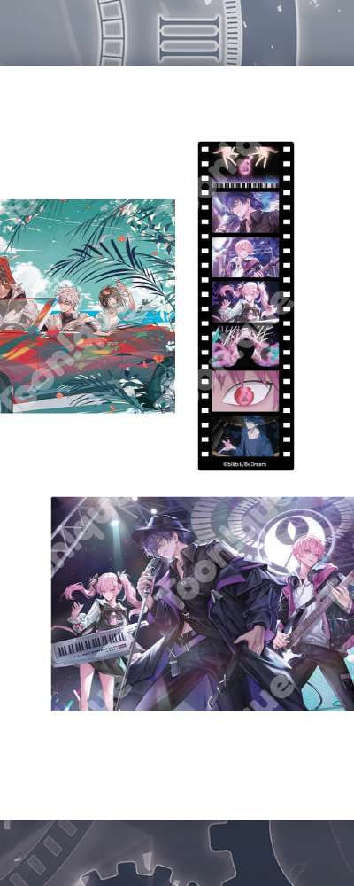 시광대리人 - Music Preface シリーズ 3D ラスター 絵葉書 カード SET