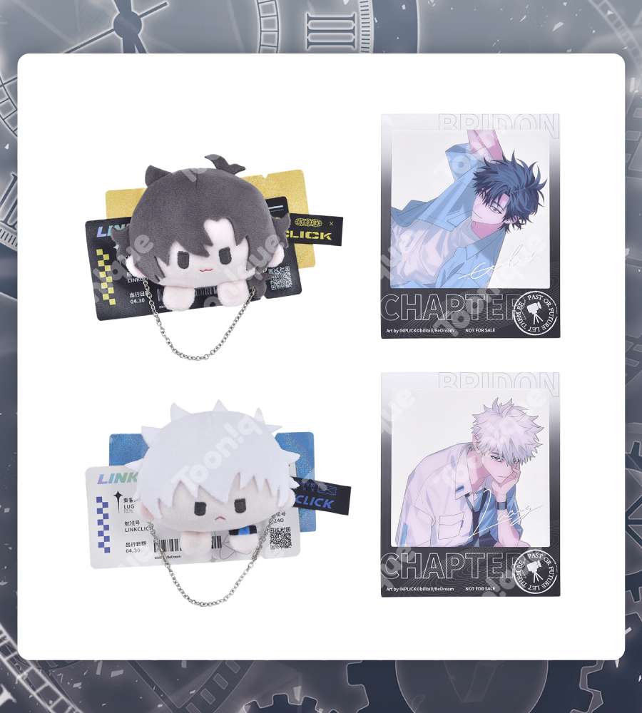 Shi Guang Agent - Yingdao Arc Series Plush Badge & Acrylic Photocard SET