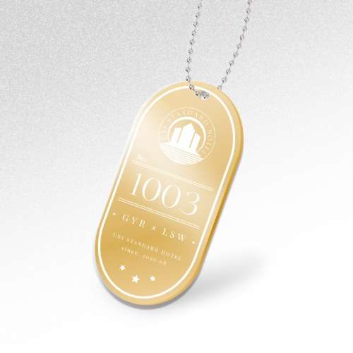 The Shape of Sympathy - Hotel Acrylic Keyring