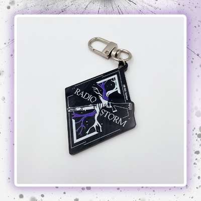 Radio Storm - Mother-of-Pearl Logo Keyring