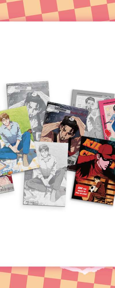 When the Killer Falls in Love - Illustration Postcard SET