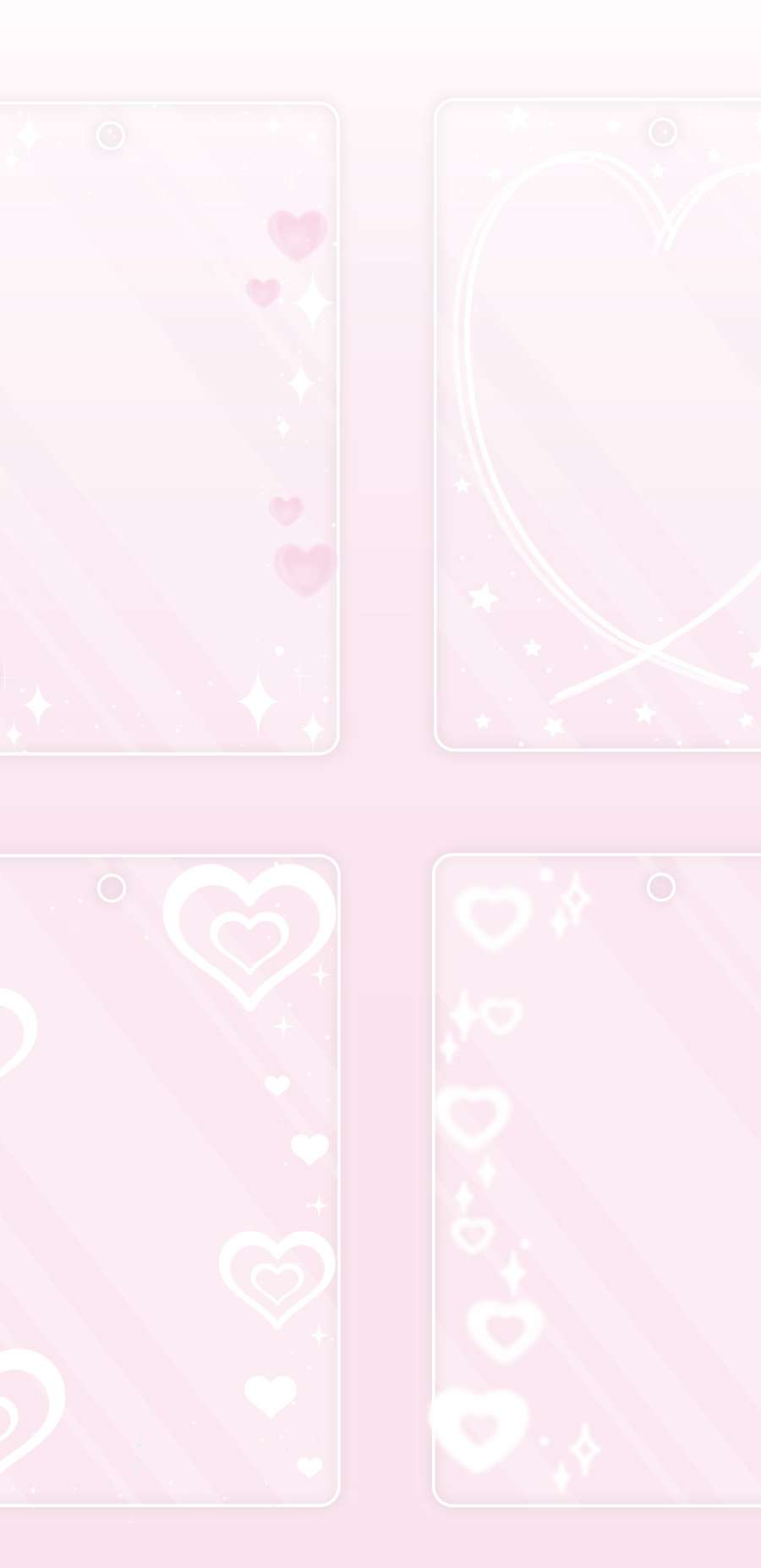 Sparkle Heart Acrylic Photocard Holder