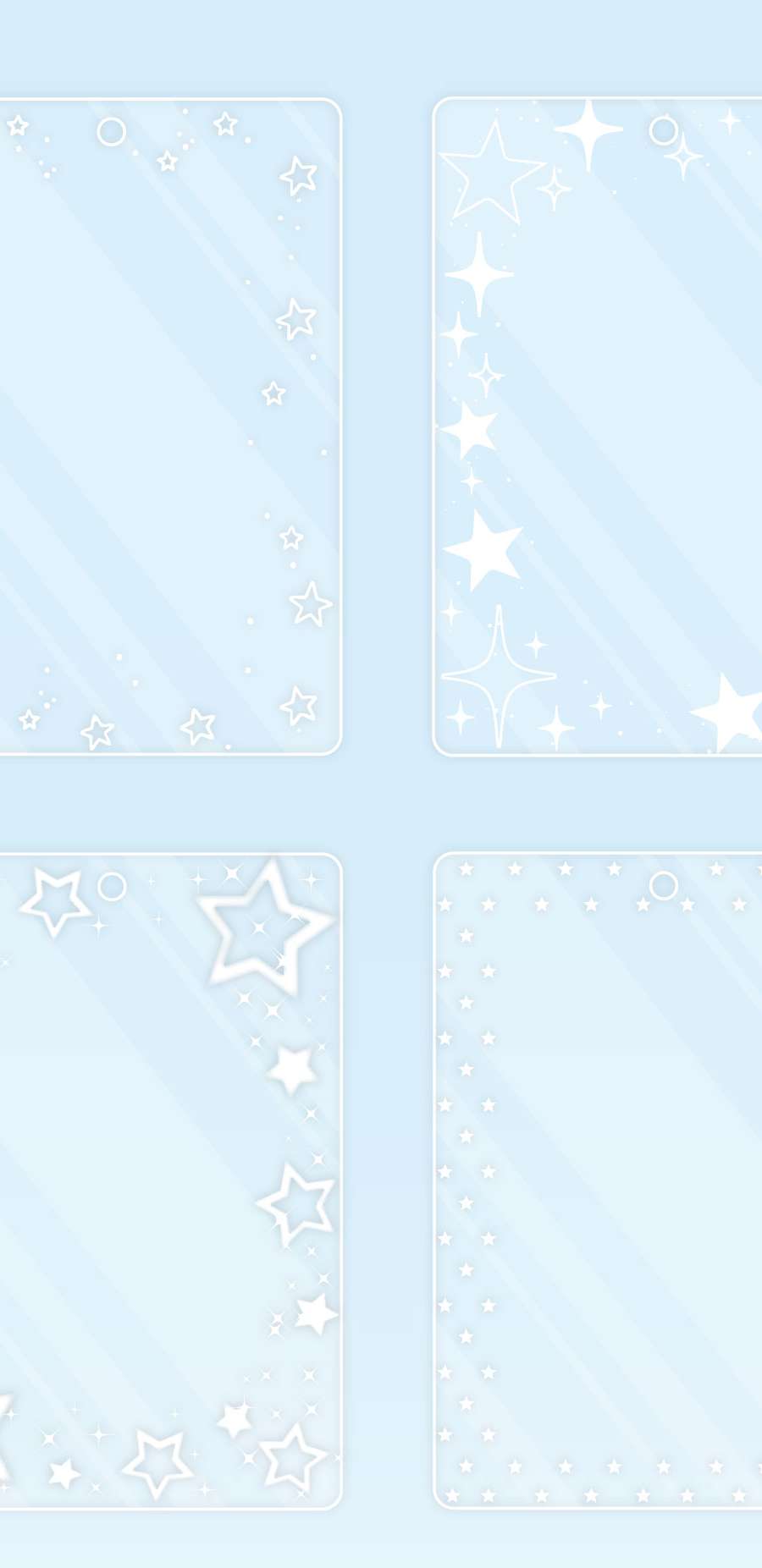 Sparkle Star Acrylic Photocard Holder