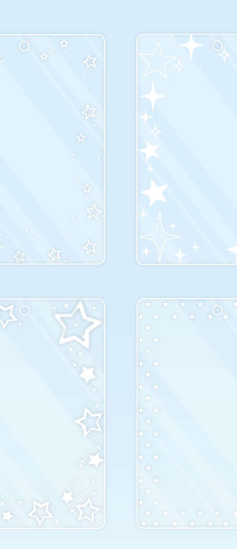 Sparkle Star Acrylic Photocard Holder