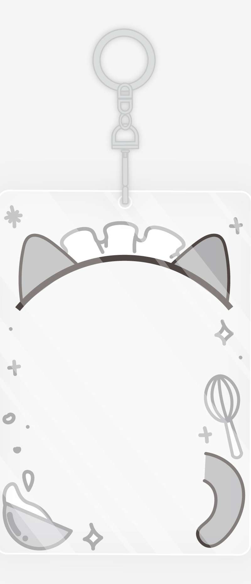 Maid Cat Acrylic Photocard Holder