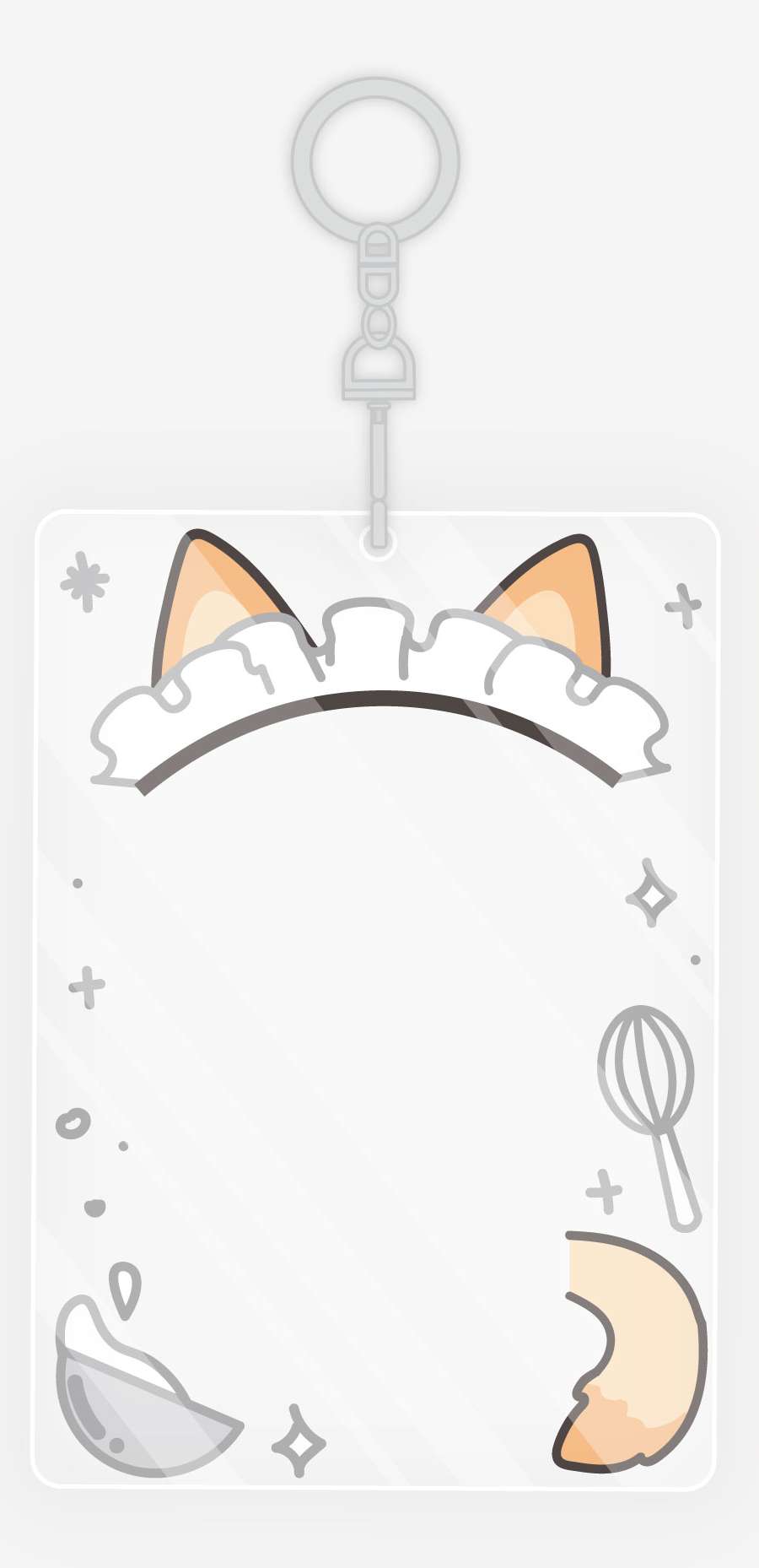 Maid Fox Acrylic Photocard Holder