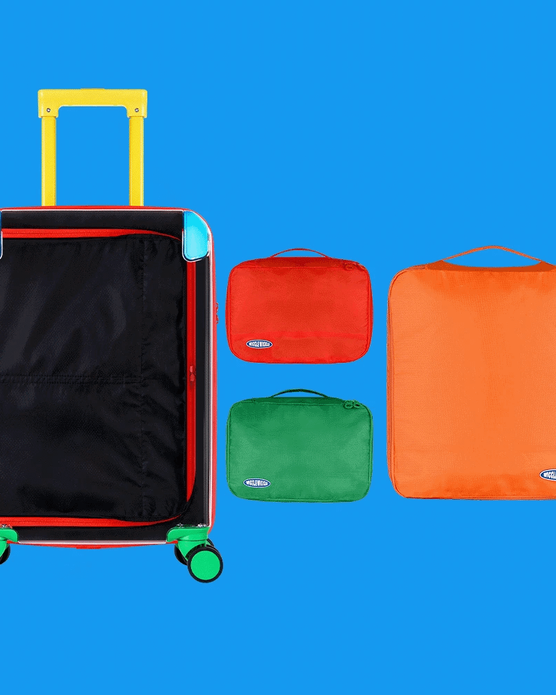 Transparent Carrier & Packing Cube Set
