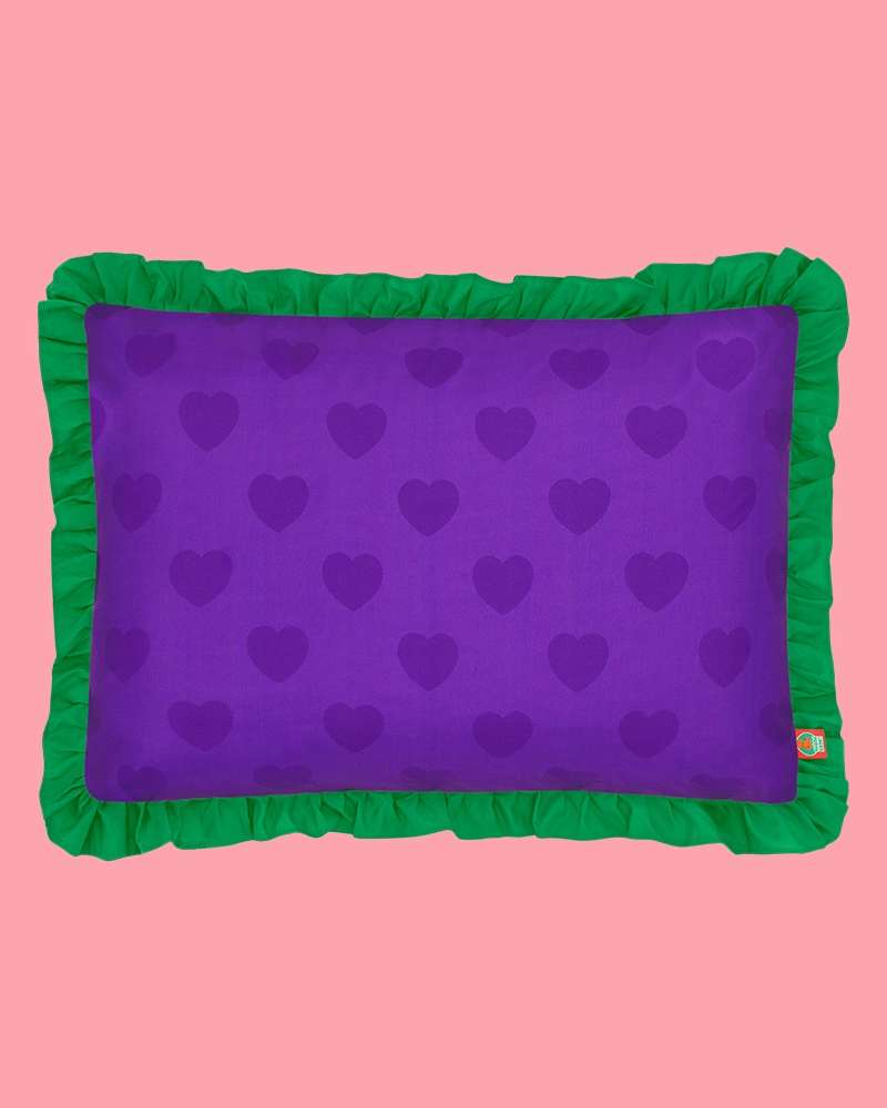 Cool Touch Pillowcase - Lucky Puppy Purple