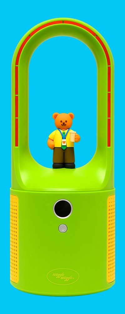 ウィグルウィグル フィギュア デスク扇風機 - Office Wiggle Bear