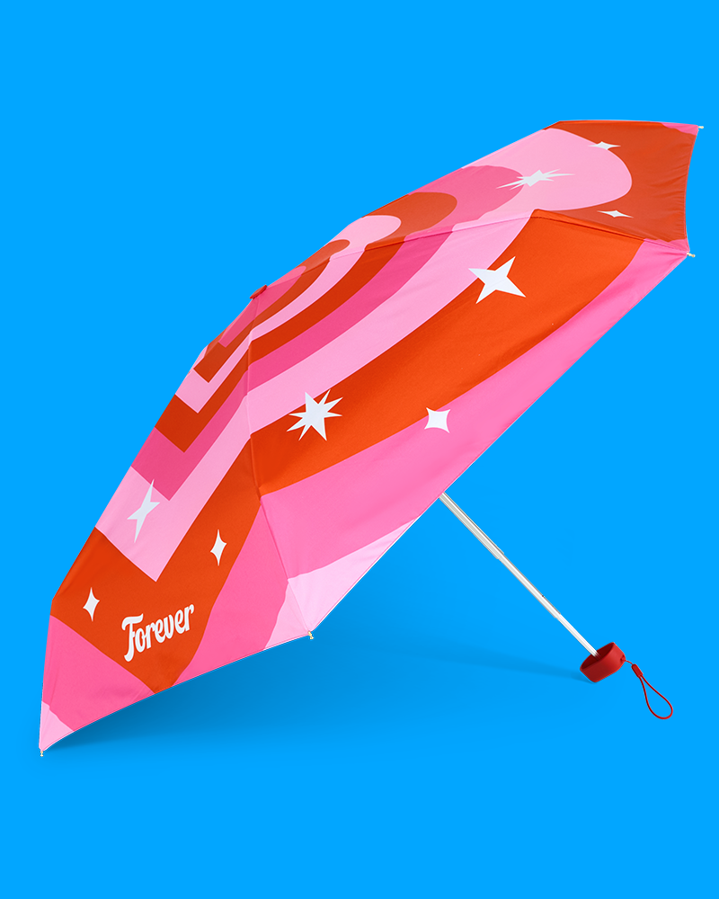 Lightweight Two-Way Umbrella - Wiggle Heart
