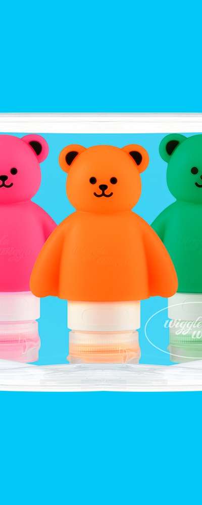 トラベル用詰め替えボトル3Pセット - Jelly Bear(70ml)