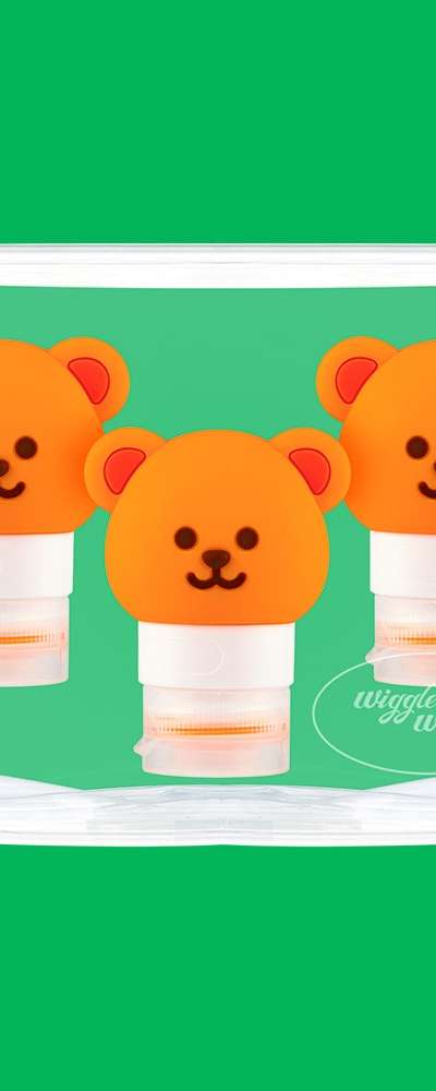トラベル用空き瓶3Pセット - Wiggle Bear(60ml)
