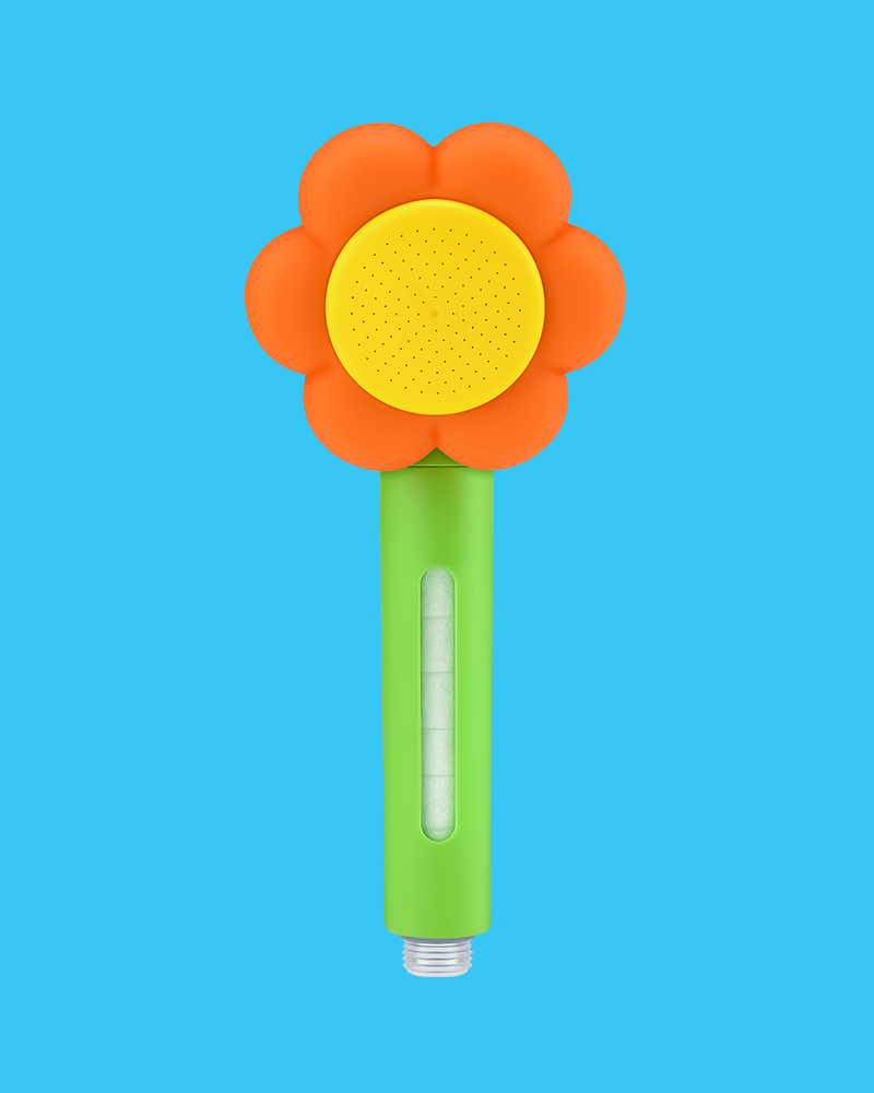 Blooming Filter Showerhead - Orange&Green