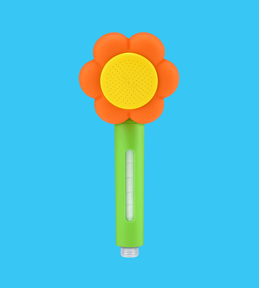 Blooming Filter Showerhead - Orange&Green