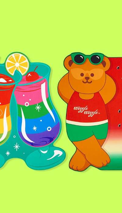 wiggle wiggleラージビーチタオル