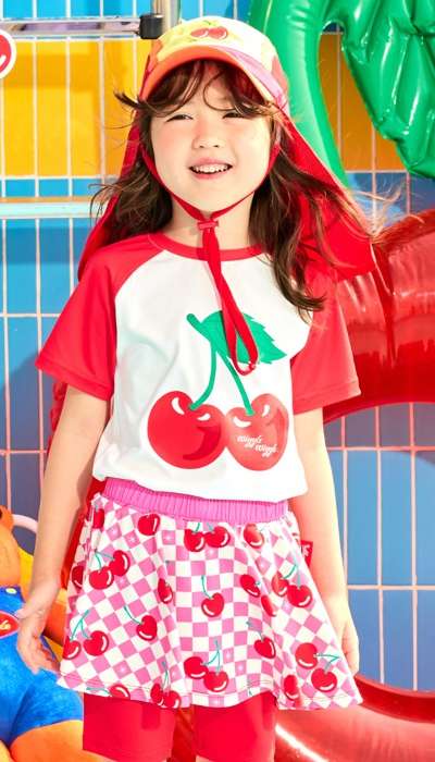 ウォーター半袖Tシャツ - Red