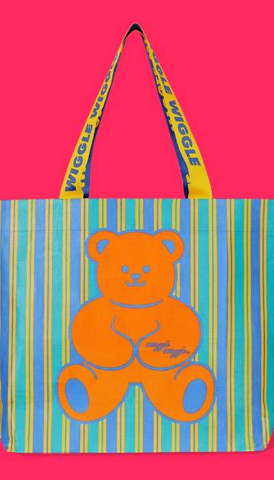 リユーザブルショッパーバッグ(S/M/L) - Teddy Bear