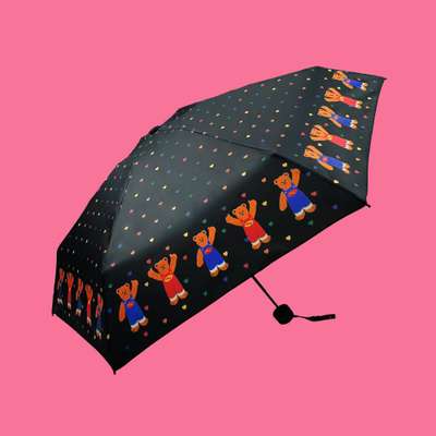 Double-Sided Blackout Umbrella - Bears