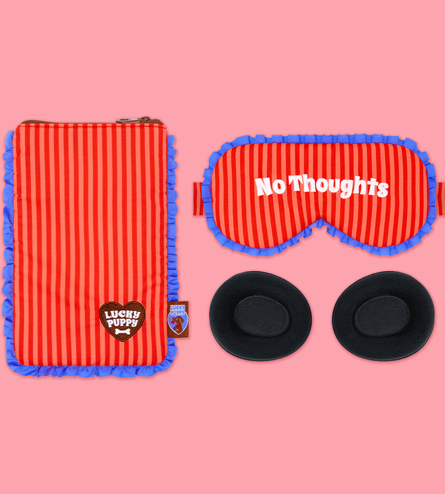 Wiggle Wiggle Frill Eye Mask & Pouch Set