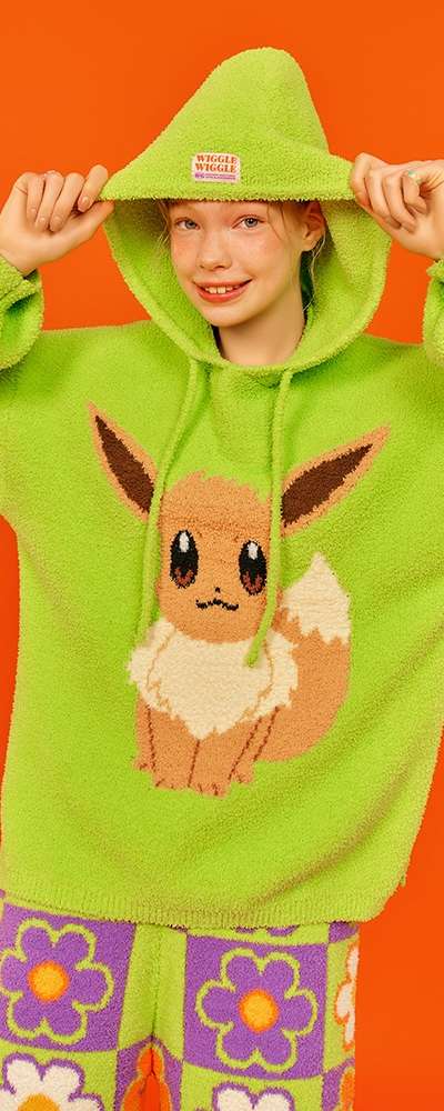 [ポケモン Special Design] フード パジャマ セット - イーブイ