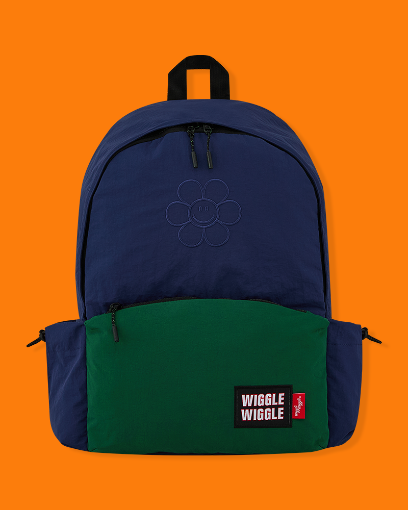 Nylon Backpack - Blue&Green (M)