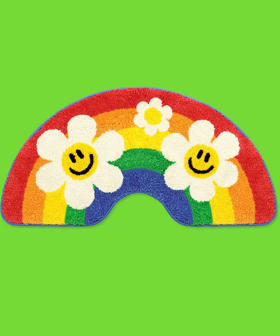 Foot Mat - Smile Rainbow