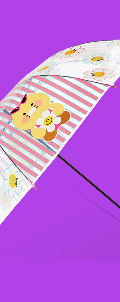 [Wiggle Wiggle × Kakao Friends] Clear Umbrella_Choonsik