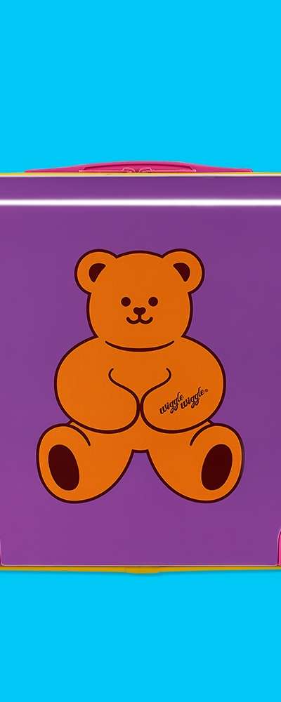 Luggage - Teddy Bear Purple
