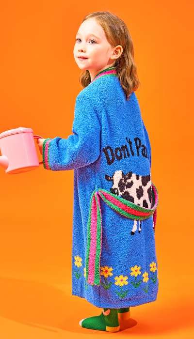 Kids Lounge Robe - Don't Panic
