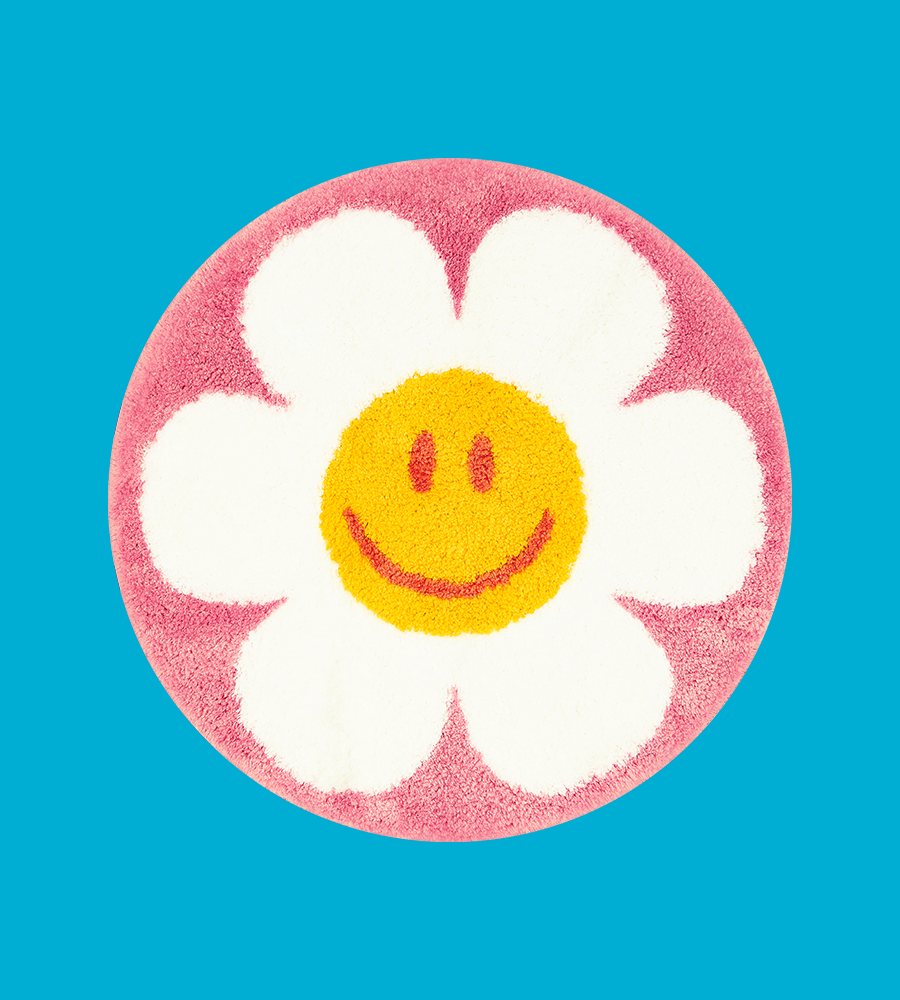 Floor Mat (S) - Smile We Love Pink