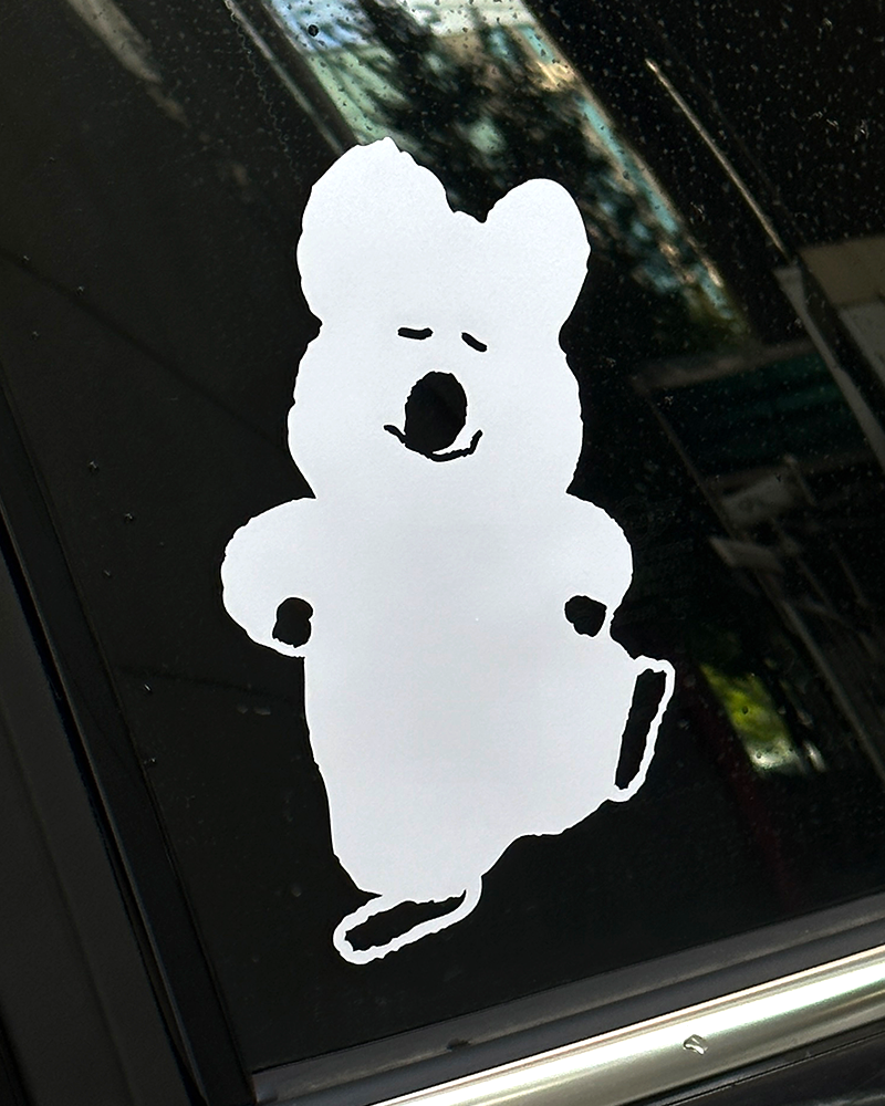 Happy Quokka Window Sticker