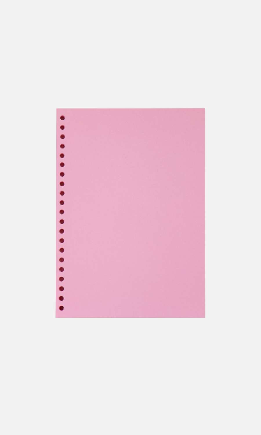 Binder Note Paper_Pink [For Loose Leaf Binder Note]