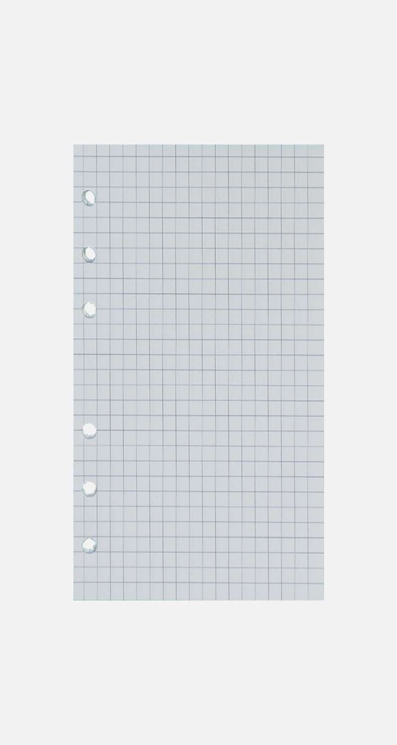 Diary Paper_Grid [Zipper Pouch Diary_Clear Exclusive]