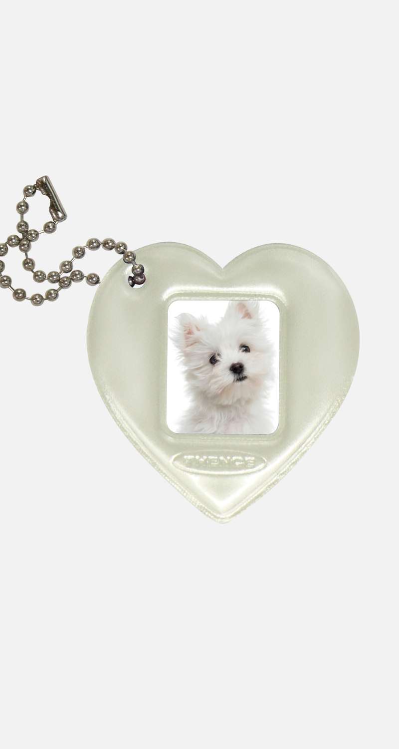 Shimmer Photo Frame Key Holder_Cream Heart