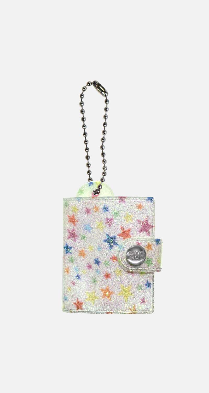 Star Mini Album Key Holder_Glitter White