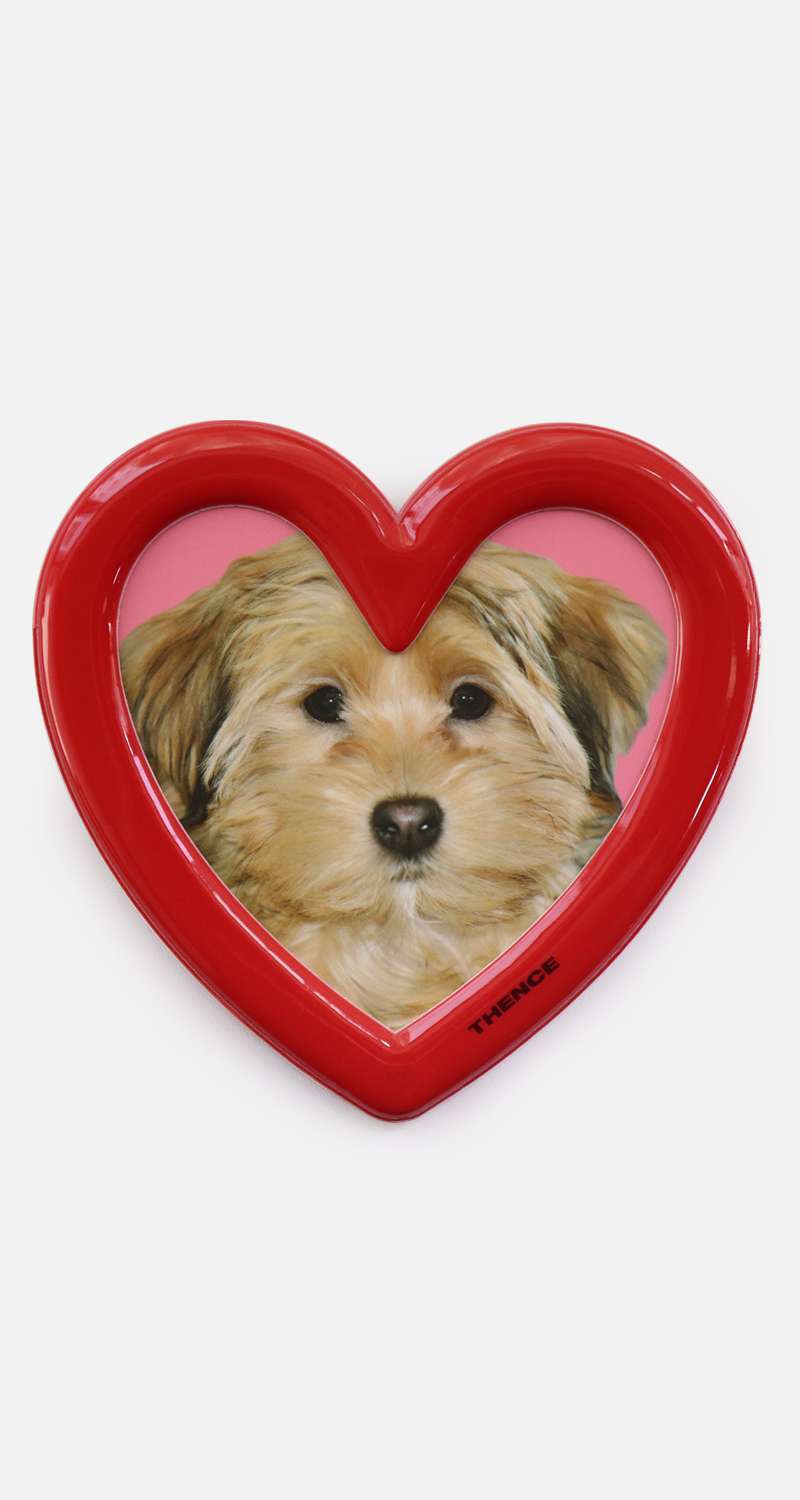 Magnet Stand Photo Frame_Heart_Red