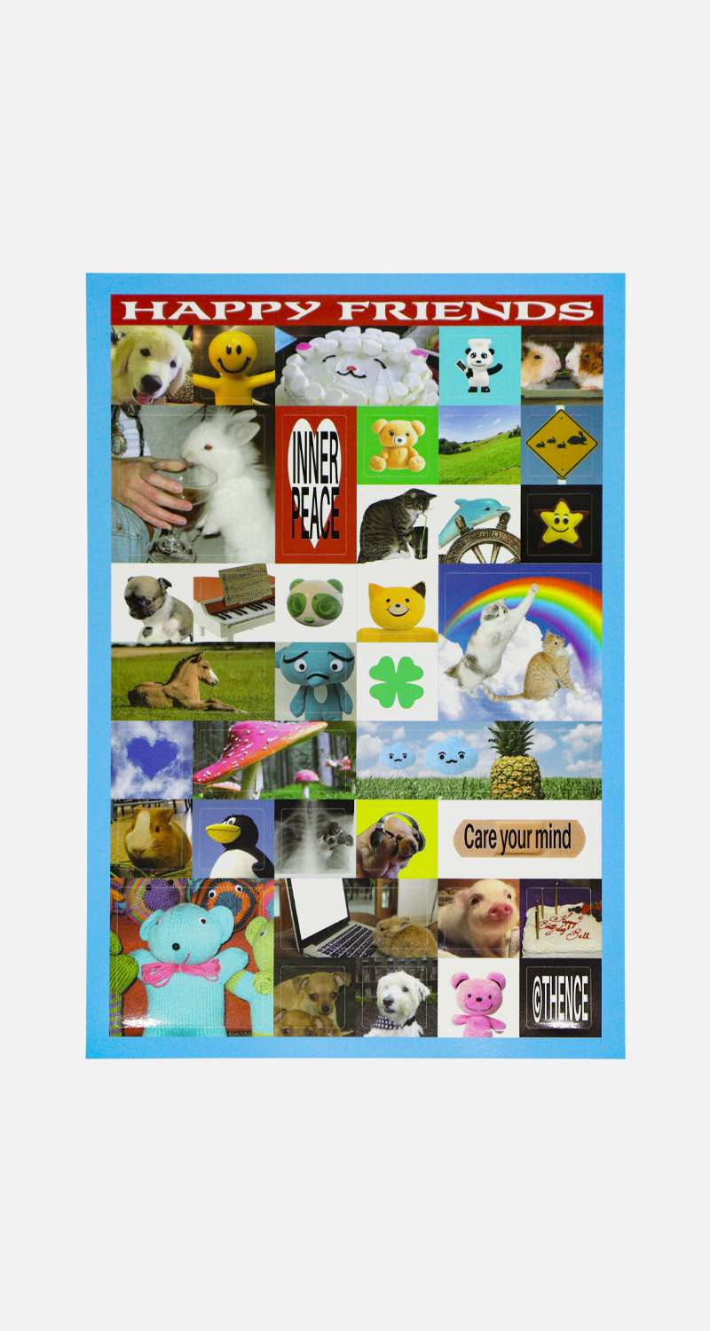 Square Sticker_Happy Friends
