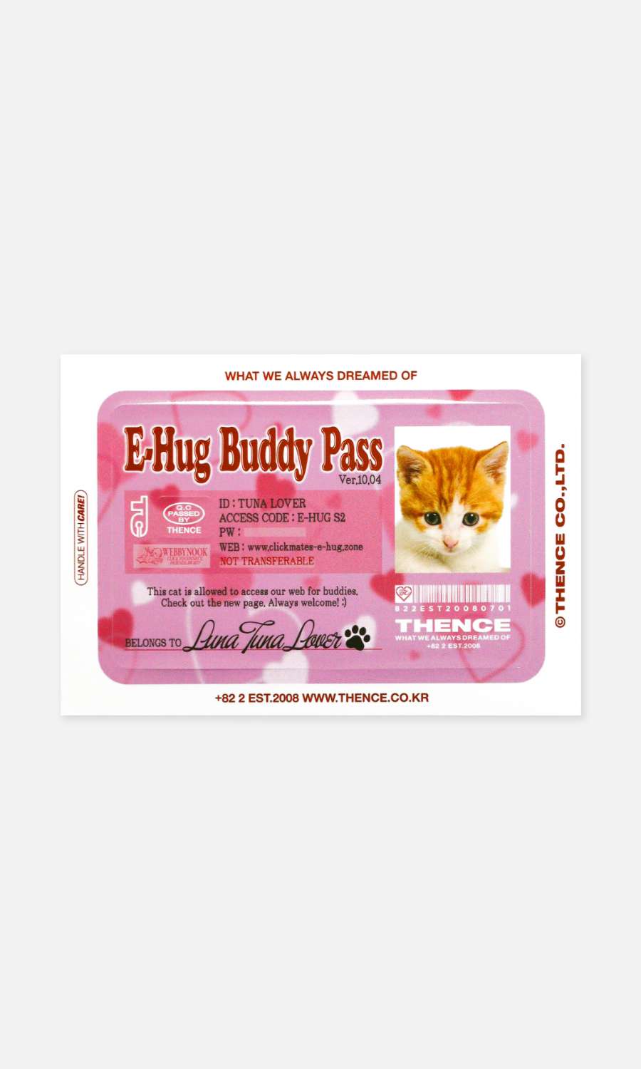 Card Sticker_Buddy Pass